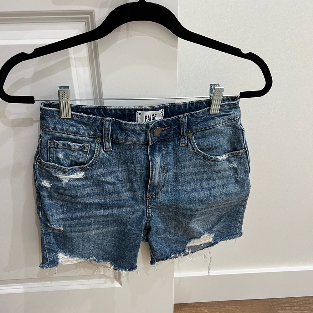 PAIGE Sarah Longline Shorts, size 26